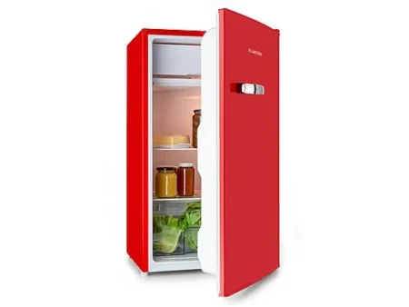 Nevera pequeña - KLARSTEIN Beercracker 91L, Altura 45 cm, Rojo