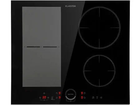 Placa de inducción - KLARSTEIN Delicatessa 60 Hybrid, 4 zonas, 59 cm, Negro