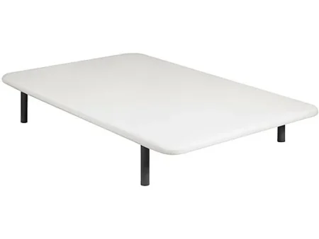 Somier - ROYAL SLEEP Divanlin 4 patas 80x200, 80 cm x 200 cm, Base tapizada Blanca Reforzada, Tejido 3D Transpirable con 4 Patas y Montaje Incluido, 3 años de garantía, Blanco
