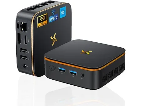 Mini PC - HUIDUN H50-N150, Intel Twin Lake N150(Hasta 3.6GHz), 8 GB RAM, 256 GB SSD, UHD Graphics, Windows 11 Pro, Negro