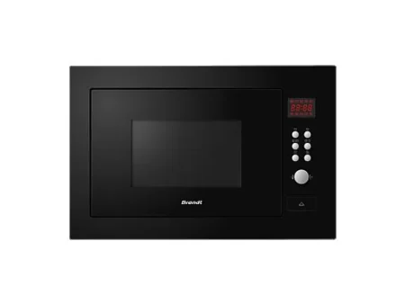 Microondas integrable - BRANDT BMG2112B, 1450 W, 5 potencia, 25 l, Negro