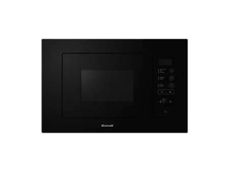 Microondas integrable - BRANDT BMG2508B, 1250 W, 5 potencia, 20 l, Negro