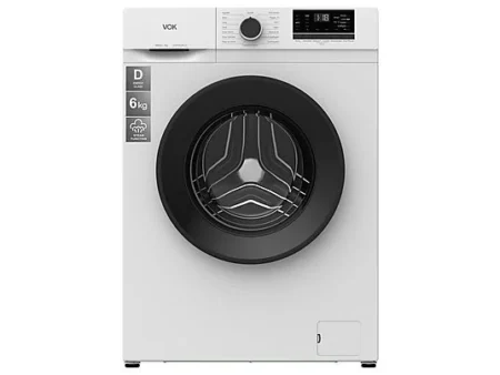 Lavadora Carga Frontal - VOK EVW-6UDWL21, 6 kg, 1000 rpm, 15 programas, Blanco