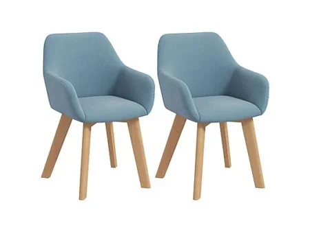 Sillas de comedor - HOMCOM 835-728V00LB, hasta 120 kg, Azul