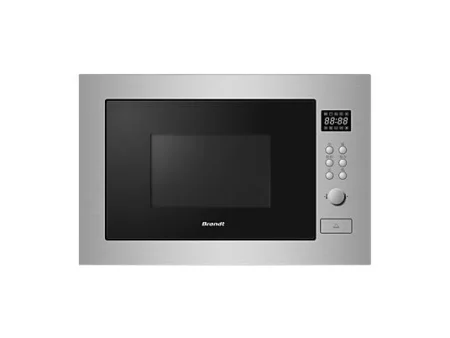 Microondas - BRANDT BMG2115X, 1450 W, 5 potencia, 25 l, Inox, Negro