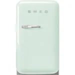 Nevera pequeña - SMEG FAB5RPG6, Altura 725 mm, Capacidad 34 l, Verde Pastel