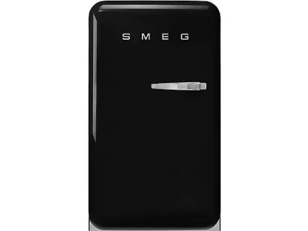 Nevera pequeña - SMEG FAB10LBL6, Altura 97,00 cm, Capacidad 122 l, Negro