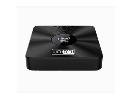 Mini PC - WITHTECH Intel J3710, Intel Celeron N3350, 8 GB RAM, 64 GB SSD, UHD 600, Windows 10, Black