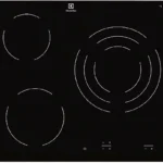 Placa vitrocerámica - Electrolux EHF6232IOK, 3 Zonas, Zona triple de 27 cm, Sin Marco, 60 cm, Negro